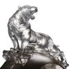 White Tiger of the West-Roar of the Tiger | Sculptures by Lawrence & Scott. Item composed of glass