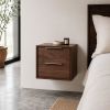 Walnut floating nightstand | Storage by Komolab