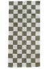 Rustic Checkered Handwoven Area Rug | Runner Rug in Rugs by Mumo Toronto. Item made of fabric