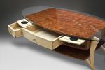 SCAA Coffee Table | Tables by Michael Singer Fine Woodworking. Item composed of wood & glass