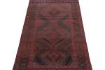 Rug & Kilim's Baluch Tribal Rug in Red, Blue and Brown | Area Rug in Rugs by Rug and Kilim