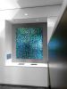 Flanked Aqua Mosaic | Wall Sculpture in Wall Hangings by Michael Curry Mosaics | F1RST Residences in Washington. Item made of glass