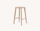 Palmerston Counter Stool (Brass Footrests) | Chairs by Coolican & Company. Item made of wood