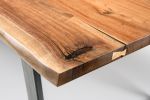 Asym Dining Table | Tables by Ogelby Woodworks. Item composed of walnut and steel