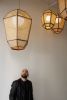 The Weave Lamps | Pendants by Nayef Francis | Nayef Francis Design Studio in Beirut. Item composed of wood