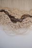 One of a Kind Fiber Art Wall Hanging  "Opened are Anchored" | Tapestry in Wall Hangings by Rebecca Whitaker Art. Item composed of wood & cotton compatible with boho and minimalism style