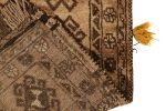 Tribal Antique Baluch Persian rug in Beige-Brown, Ram’s | Area Rug in Rugs by Rug and Kilim. Item composed of wool