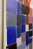 Squares / Orange Blue Grey | Oil And Acrylic Painting in Paintings by Simon Findlay. Item composed of canvas in minimalism or contemporary style