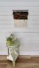 Earth Tone Rustic Fiber Art Wall Hanging;  Merino Wool Art | Tapestry in Wall Hangings by Fiber Art by Melanie. Item composed of wood & cotton compatible with country & farmhouse and eclectic & maximalism style