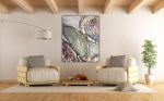 Shells | Mixed Media by Anne Beletic | Private Residence in Dallas. Item composed of paper