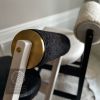 Rody Counter Stool - Luxe Edition | Chairs by YJ Interiors. Item made of oak wood & fabric compatible with mid century modern and contemporary style