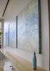 Four Seasons Spa Abstract Triptych | Oil And Acrylic Painting in Paintings by Jennifer Hayes | Spa and Salon at Four Seasons Hotel St. Louis in St. Louis. Item made of canvas