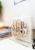 Fiber Art / 3 Dimensional / Wall Sculpture with Frame | Wall Hangings by Stef Shock. Item composed of fabric and glass in boho or contemporary style