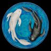 yin and yang floor medallion | Tiles by Sue Barry tiles