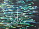 'Neon Lights' | Mixed Media in Paintings by SANGEETA S. Item composed of canvas in contemporary or modern style