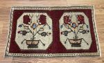 Vintage Turkish Rug | 1.9 x 2.11 | Small Rug in Rugs by Vintage Loomz. Item made of wool compatible with boho and mid century modern style