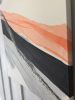 Peach and Black Abstract in Washi (on Canvas) | Oil And Acrylic Painting in Paintings by Jan Sullivan Fowler. Item composed of canvas