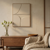 Shoreline Relief Textured Wall Sculpture | Wall Hangings by DY atelier. Item made of oak wood with marble works with minimalism & contemporary style