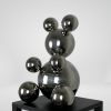 Big Stainless Steel Bear Arthur Sculpture Minimalistic Anima | Sculptures by IRENA TONE. Item composed of steel in minimalism or art deco style