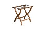 Argentine Rosewood Slung Leather Luggage Rack by Costantini | Storage by Costantini Design. Item made of wood works with modern style