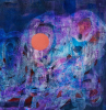 Seven Moons one-of-a-kind painting | Oil And Acrylic Painting in Paintings by Jacob von Sternberg Large Abstracts. Item composed of canvas and synthetic