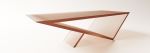 Time/Space Portal Table - Glass | Coffee Table in Tables by Neal Aronowitz. Item composed of glass compatible with minimalism and mid century modern style
