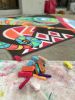 Kombuchameleon (Chalk-Art) | Murals by ShammyBuns Art (SBA) | KC Kombucha in Sacramento. Item composed of synthetic