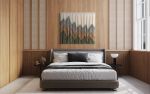 Textile Wall Art SIERRA SAGE Grey Tan Sage Green | Macrame Wall Hanging in Wall Hangings by Wallflowers Hanging Art. Item composed of oak wood and wool in boho or country & farmhouse style