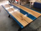 Epoxy Ash Dining Room Table | Tables by Peach State Sawyer Services