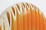 Long Shadow Series 26 (ash pale with orange sunset vertical) | Sculptures by Todd McCollister. Item composed of wood in contemporary or eclectic & maximalism style