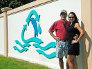 Blue Gold | Wall Sculpture in Wall Hangings by Gus Lina Art | Dunedin Water Treatment Plant in Dunedin. Item composed of steel