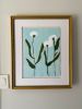 White Orchids | Oil And Acrylic Painting in Paintings by Erin Donahue Tice Fine Art. Item made of paper with synthetic