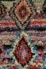Vintage Moroccan Rug with Polychromatic Diamond Medallion | Area Rug in Rugs by Rug and Kilim