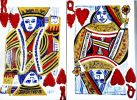 Queen and King of Hearts | Oil And Acrylic Painting in Paintings by Sona Fine Art & Design  - SFAD | Neiman Marcus, Beverly Hills in Beverly Hills. Item made of canvas & synthetic