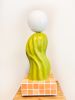 Cool Cat | Table Lamp in Lamps by Syds Fab Shop. Item made of ceramic & paper compatible with mid century modern and modern style