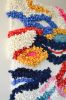 Sculptural Wool Tapestry with Red, Navy & Pink | Macrame Wall Hanging in Wall Hangings by Camille McMurry. Item compatible with boho and contemporary style