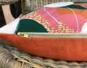 Pink Terracotta Hakea Cushion | Pillows by Tribe & Temple. Item made of linen