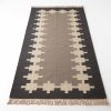 Handwoven Woolen Runner Rug | Rugs by Evergreen Carpets. Item made of wool works with boho & minimalism style