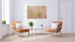 Ochre River | Oil And Acrylic Painting in Paintings by Anne Blenker. Item made of canvas & synthetic