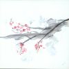Wanabi (Cherry Blossom) Handtufted Floor Art rug | Small Rug in Rugs by Jan Sullivan Fowler. Item made of fabric