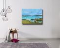 Rising Tide Coastal Seascape Painting on Canvas | Oil And Acrylic Painting in Paintings by Filomena Booth Fine Art. Item made of canvas works with contemporary & coastal style