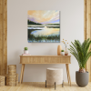 Sunset Cove - wetlands, marsh, lowcountry painting | Oil And Acrylic Painting in Paintings by Filomena Booth Fine Art. Item made of canvas works with coastal style
