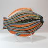 Decorative painted glass fish plate | Decorative Tray in Decorative Objects by Marinela Puscasu. Item composed of glass compatible with contemporary and eclectic & maximalism style