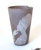 Coffee Portrait Tumbler African Lady | Cup in Drinkware by ShellyClayspot. Item made of ceramic works with modern & rustic style