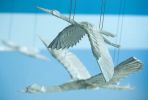 Migrating Cranes | Sculptures by KevinBoxStudio | The Shops at Clearfork in Fort Worth. Item composed of aluminum