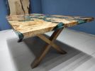 Olivee Epoxy Resin Dİning Table, Epoxy Coffee Table | Dining Table in Tables by LuxuryEpoxyFurniture. Item made of wood with synthetic