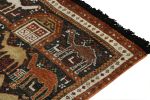 Tribal Rug in Red & Orange-Brown with Pictorial Pattern | Area Rug in Rugs by Rug and Kilim