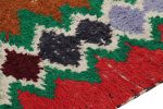 Vintage Moroccan Runner Rug with Polychromatic Diamond | Area Rug in Rugs by Rug and Kilim