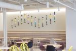 Vertical Painted Rope | Wall Sculpture in Wall Hangings by Cassandra Smith | Allspring Global Investments in Milwaukee. Item made of cotton compatible with contemporary and eclectic & maximalism style