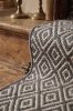 Handwoven Woolen Gray Runner Rug | Rugs by Evergreen Carpets. Item made of wool works with boho & minimalism style